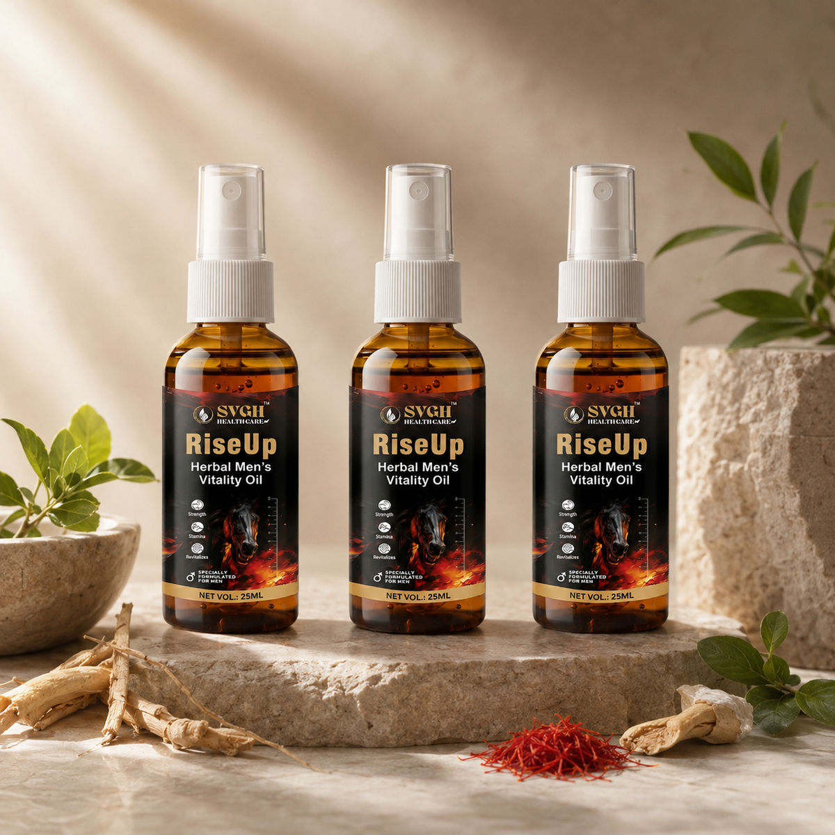 RiseUp Herbal Men's Vitality Oil