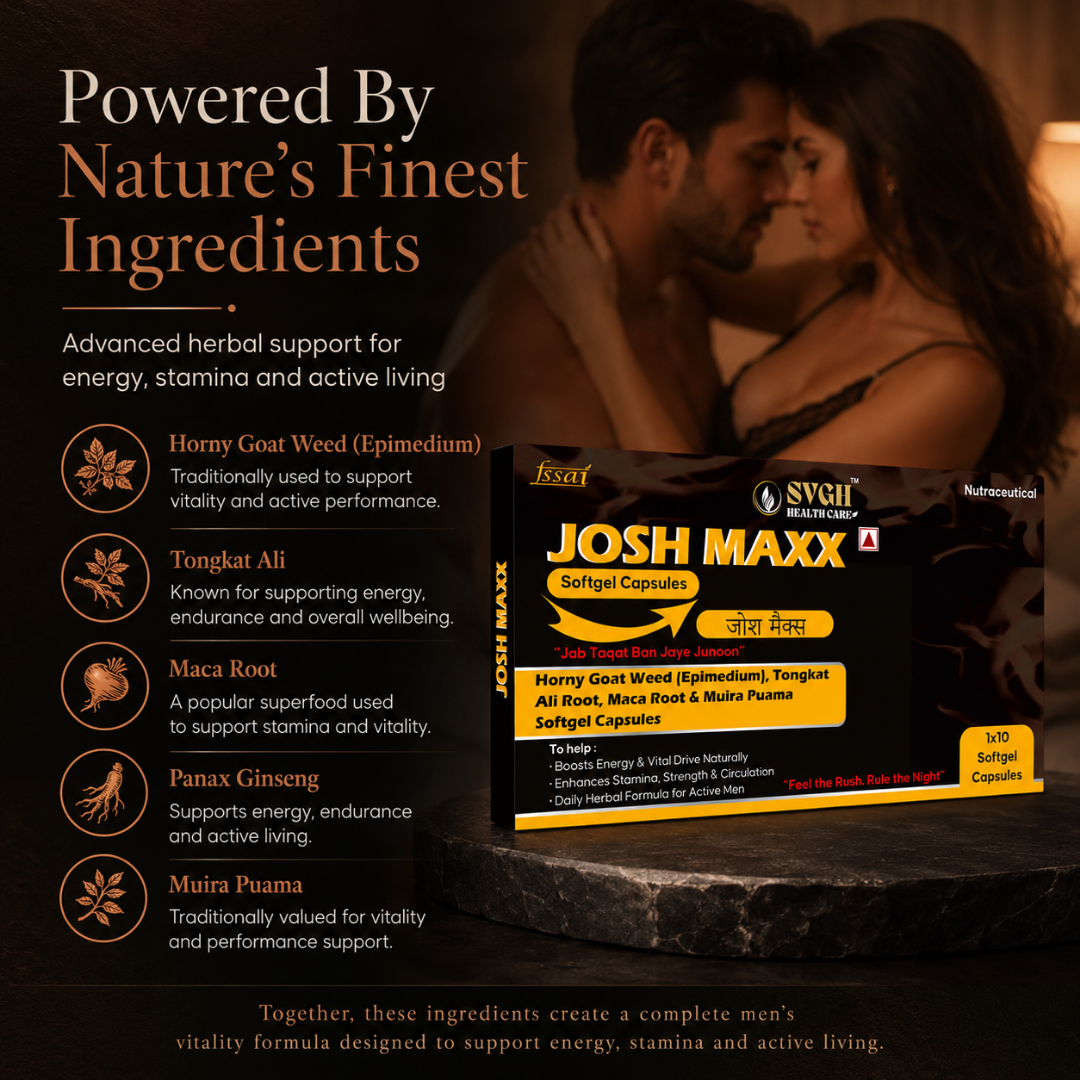 Men Power Booster Combo With Shilajit Gold Tablet And Josh Maxx Capsules
