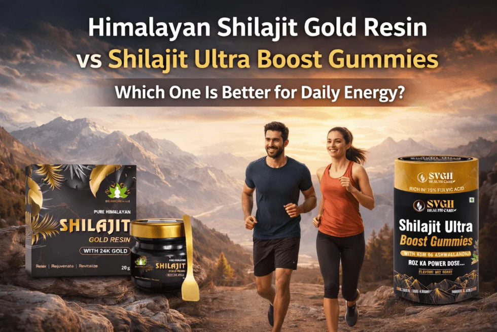 Himalayan Shilajit Gold Resin vs. Shilajit Ultra Boost Gummies