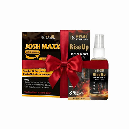 Penis Massage Oil And Josh Maxx Capsules Combo For Men
