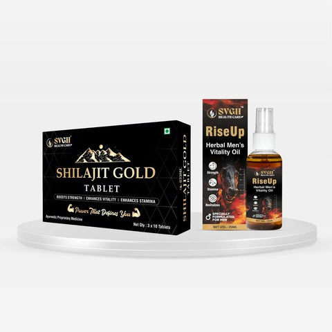 Penis Massage Oil With Shilajit Gold Tablet For Men Power And Stamina