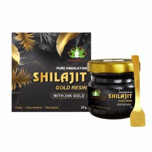 Pure Himalayan Shilajit Gold Resin With 24k Gold