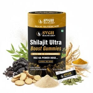 SVGH Health Care – Shilajit Ultra Boost Gummies (Mix Berry Flavour) Power That Fuels You – Naturally!