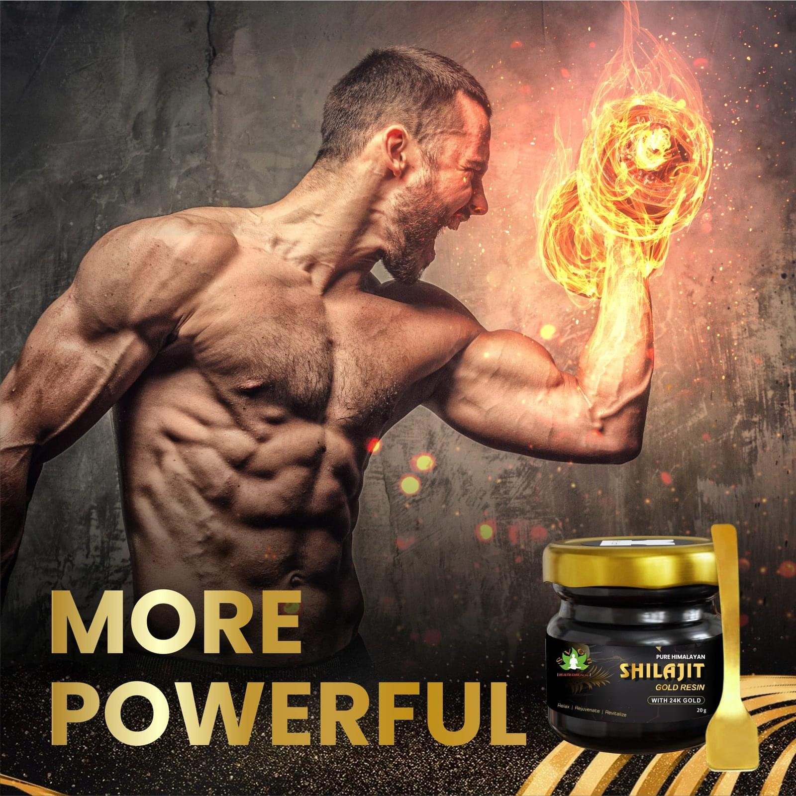 Pure Himalayan Shilajit Gold Resin With 24k Gold - Image 4