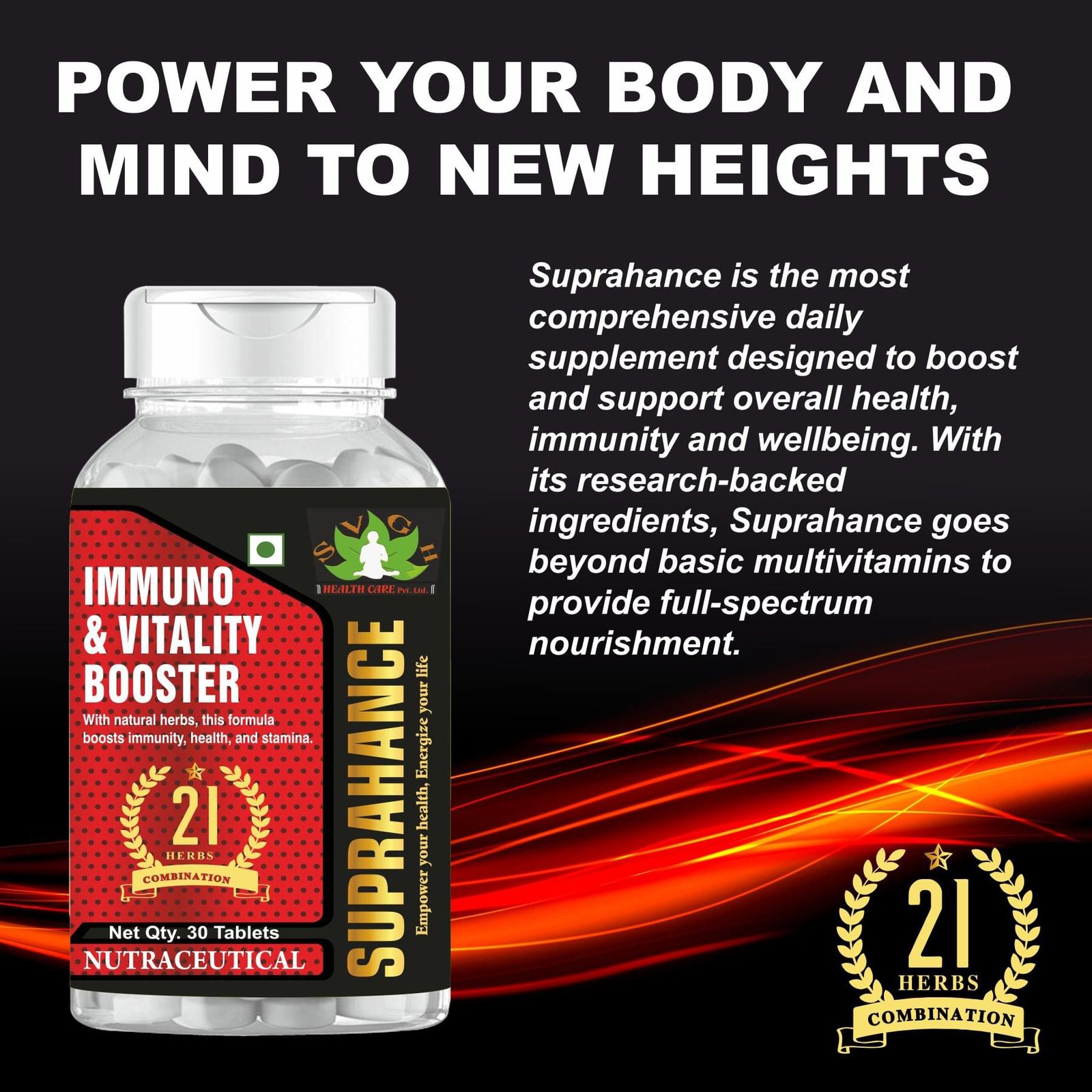 Buy Suprahance Immuno Boostern 21 Herbs Formula for Immunity & Wellness - Image 6